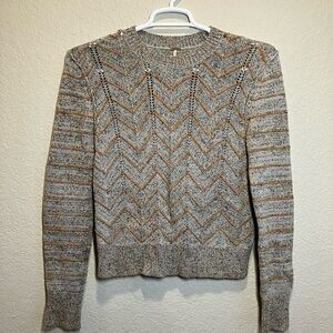 Free People Marled Knit Sweater